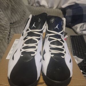 Black and White High-Top Sneakers